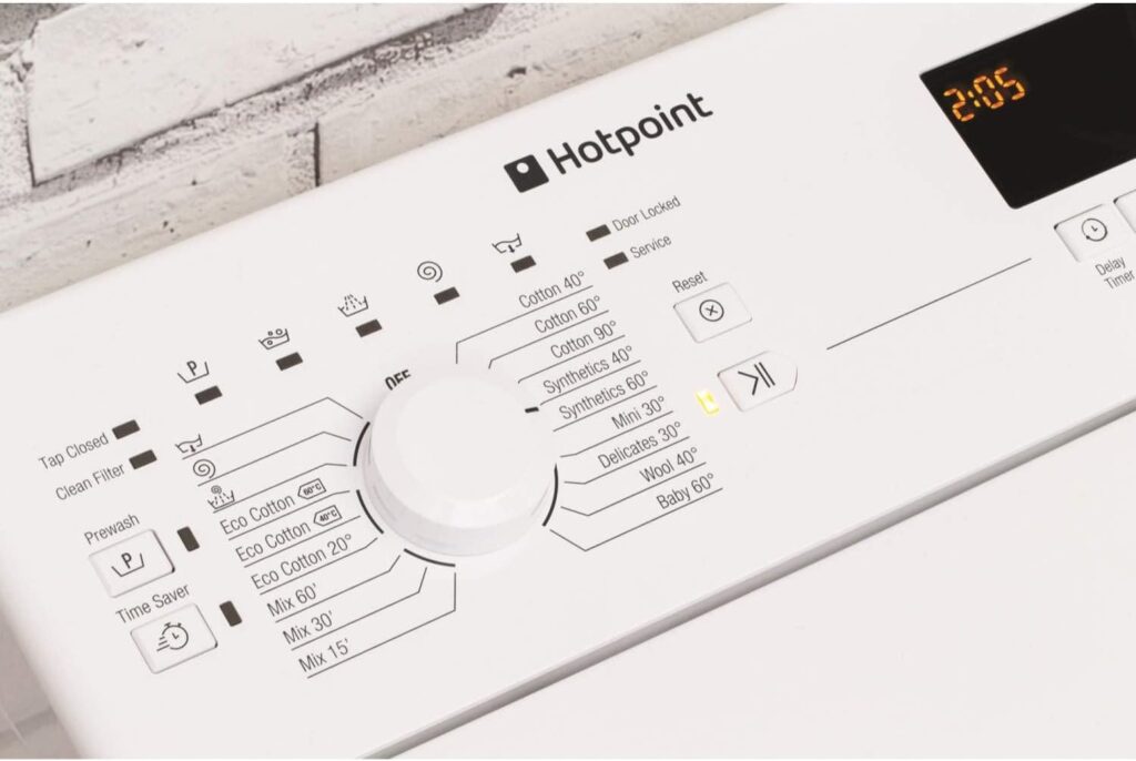 Hotpoint 7kg 1200rpm Freestanding Top Loading Washing Machine - White