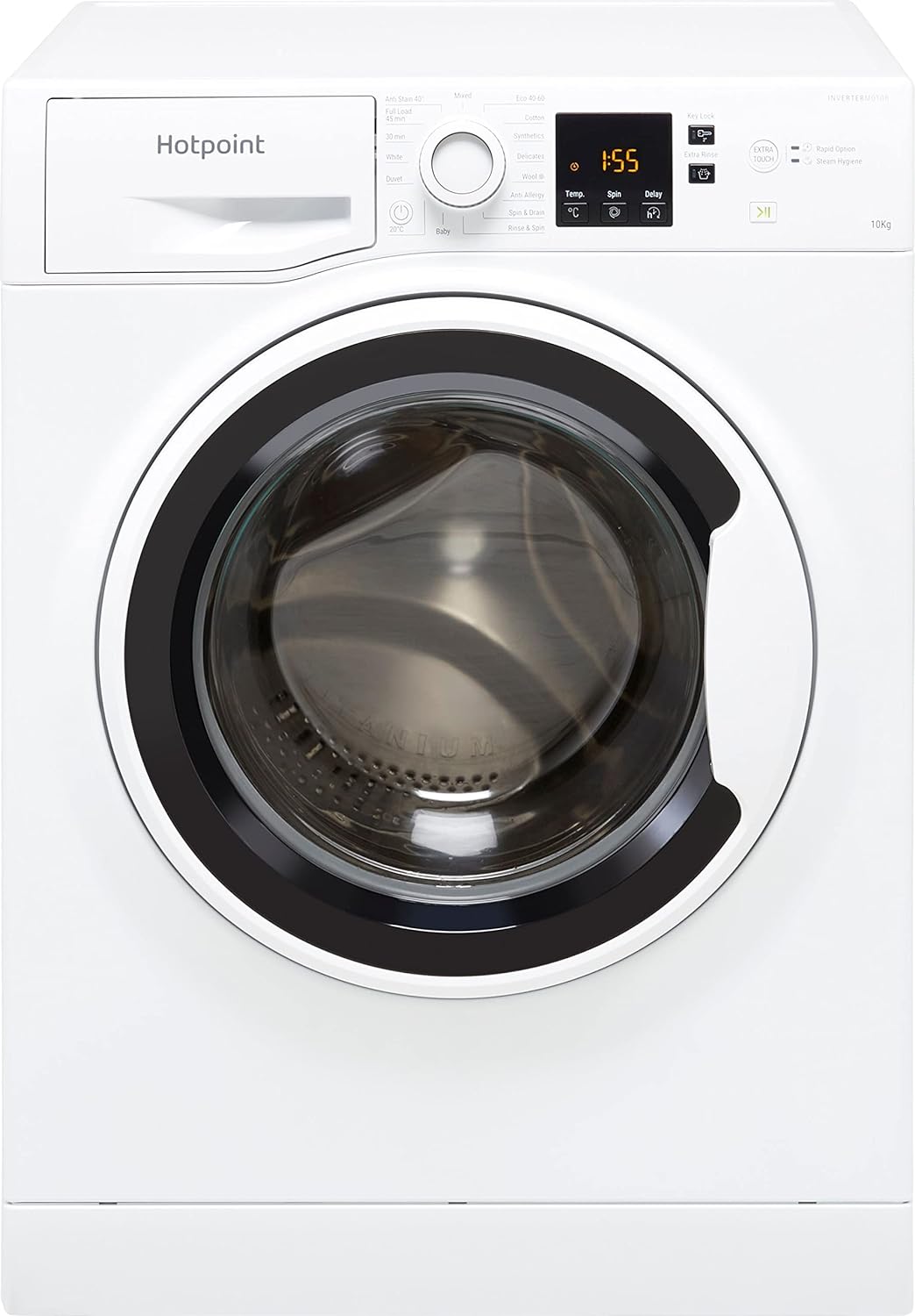 hotpoint nswa1045cwwukn 10kg washing machine with 1400 rpm white b rated