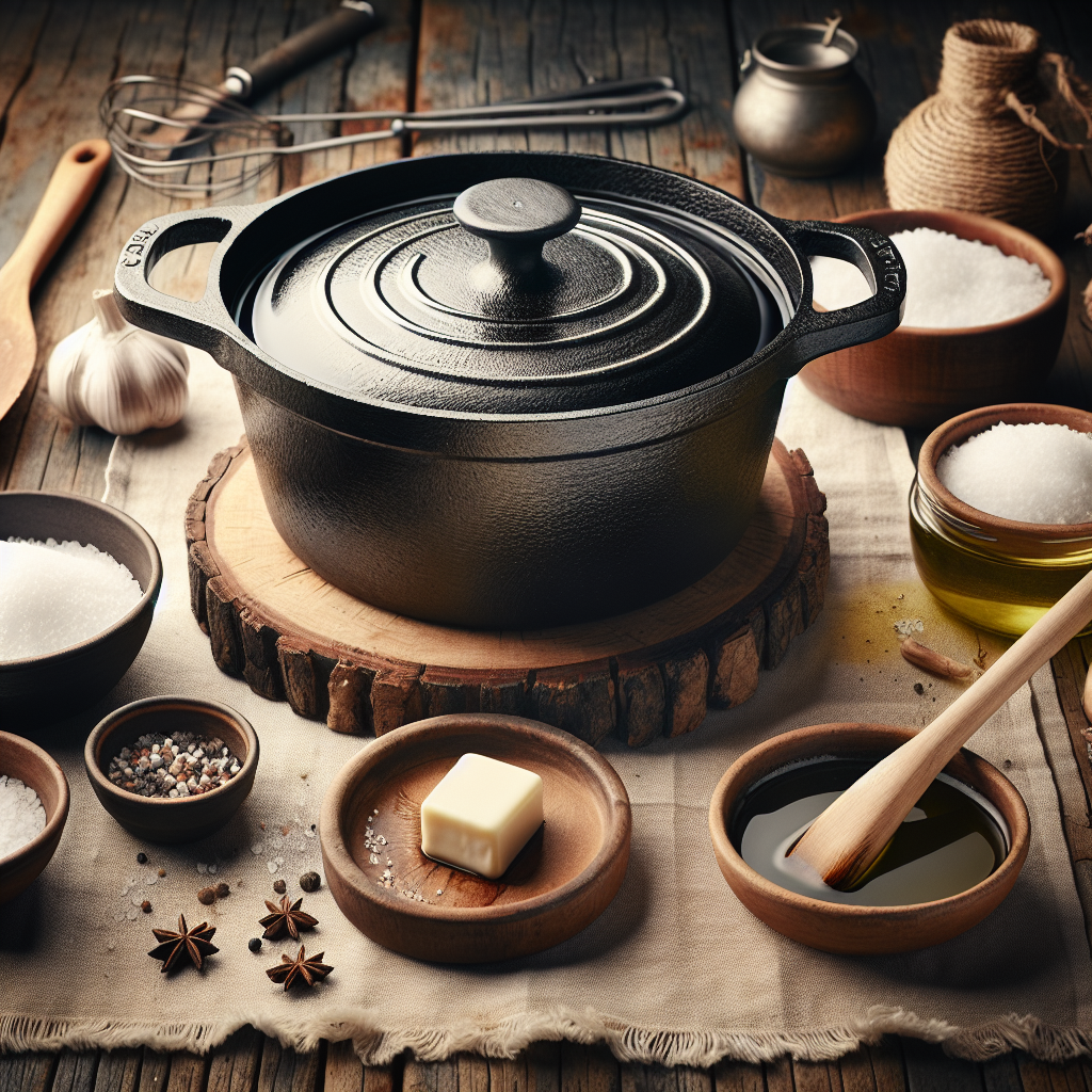 Can You Provide Instructions For Properly Seasoning A Cast-iron Dutch Oven?