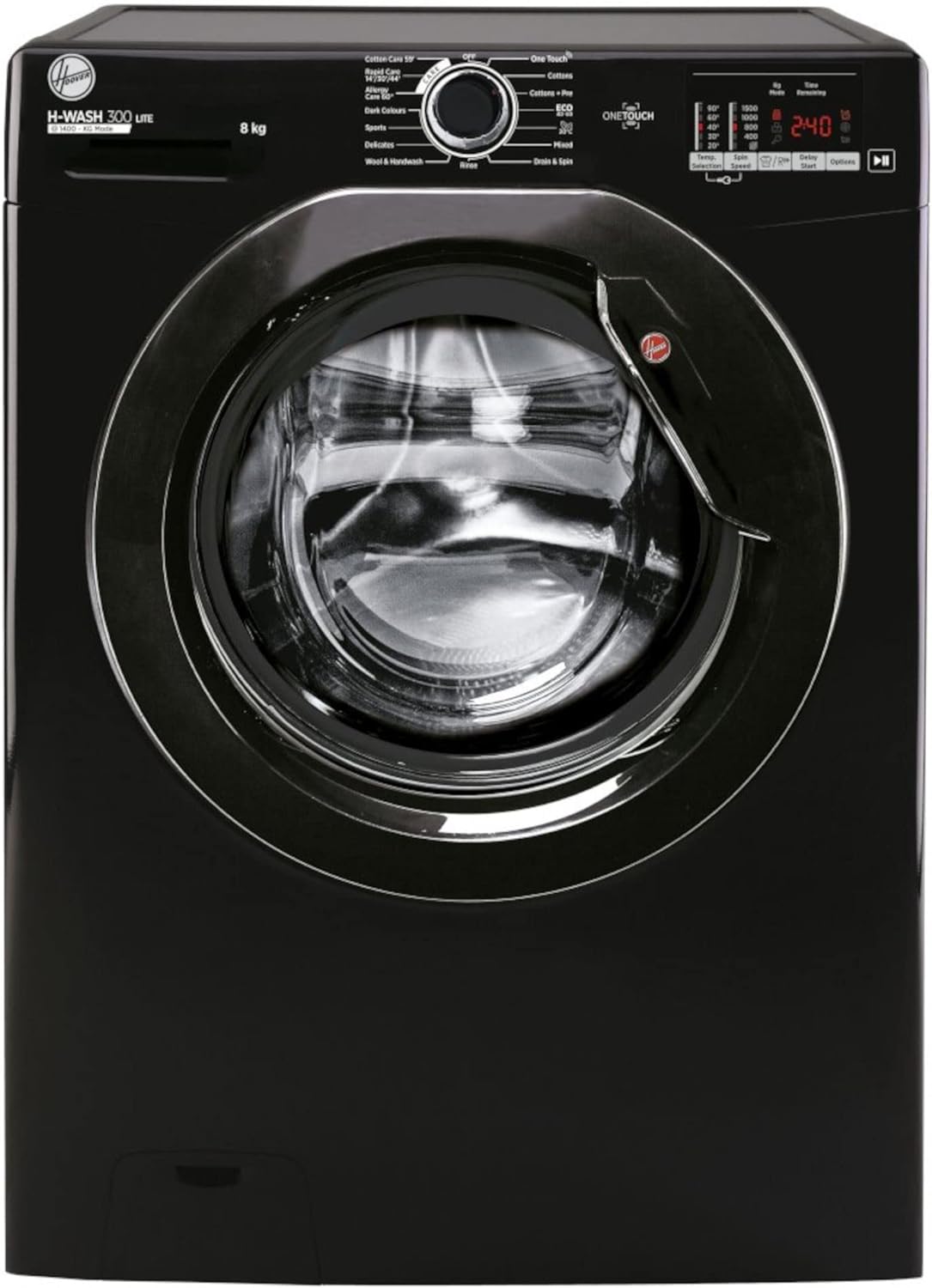 H3W582DBBE 8KG 1500RPM A+++ Black Washing Machine [Energy Class D]