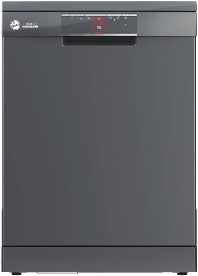 Hoover HF 6E3DFA-80 Freestanding Fullsize Dishwasher, 16 Place Settings, 9 Programmes, WIFI Connectivity, Anthracite [Energy Class E]