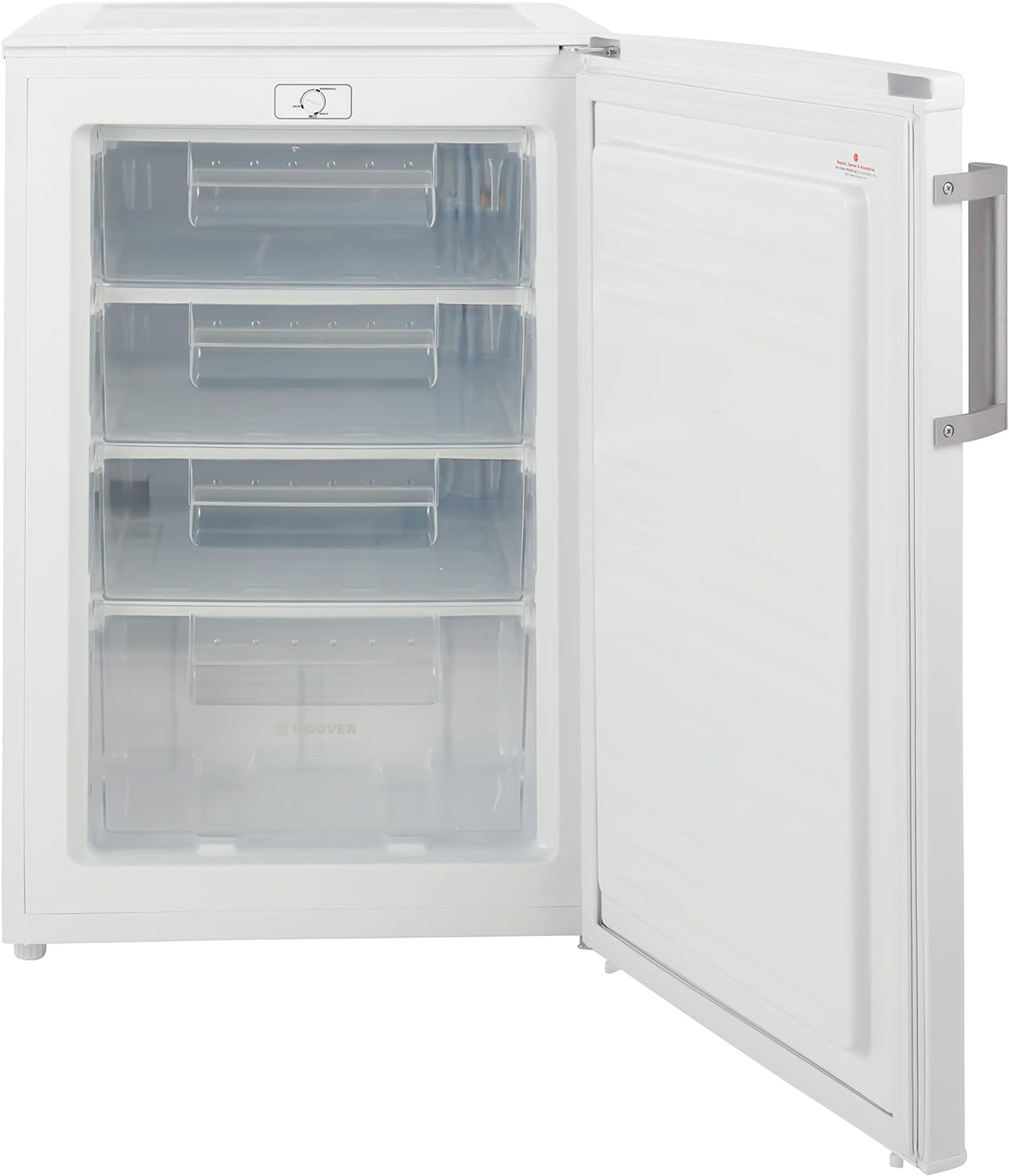 hoover hvtlu542whk freestanding under counter freezer 82l total capacity 55cm wide white energy class f 9