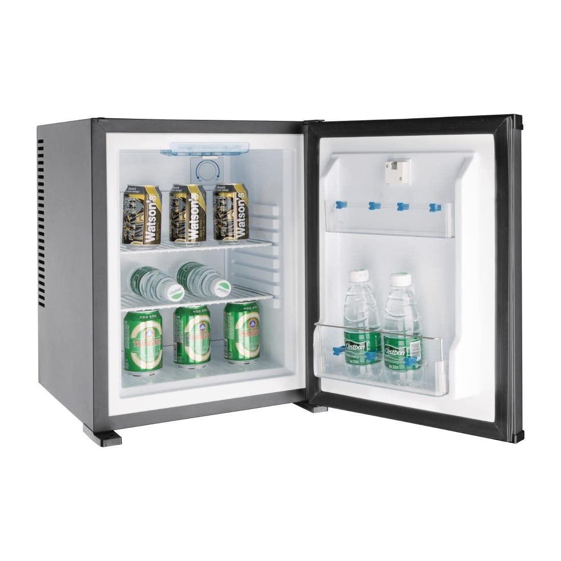 Polar G-Series Hotel Room Refrigerator - Lockable Easy Clean Design Mini Fridge - 29Ltr