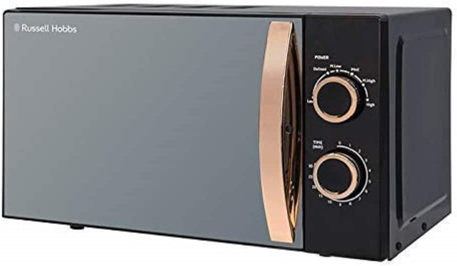 Russell Hobbs RHM1727RG 17 Litre 700 W Rose Gold Solo Microwave with 5 Power Levels, 30 Minute Timer, Defrost Setting, Easy Clean
