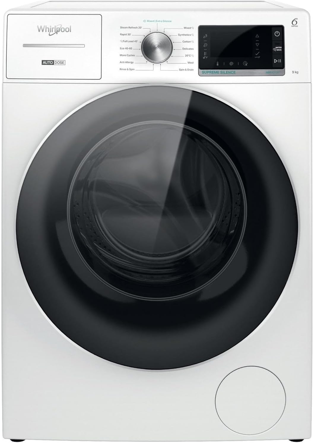 Whirlpool F162423 Freestanding Washing Machine, 9kg load, 1400rpm, White [Energy Class A]
